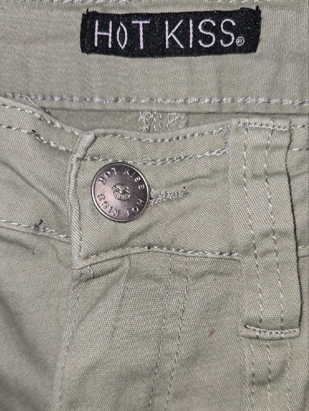 Hot Kiss Light Sage Cargo Pants - Picture 8 of 9